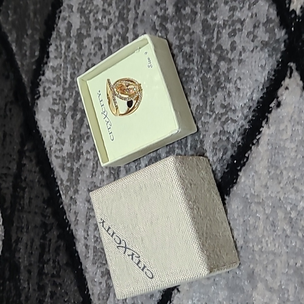 CITY X CITY NOVEMBER CITINE MARQUISE CUT RING